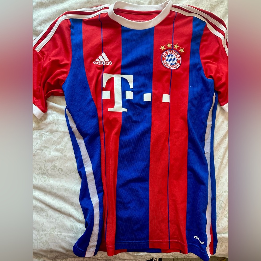 adidas Bayern Munich Jersey  Blue Striped Jersey